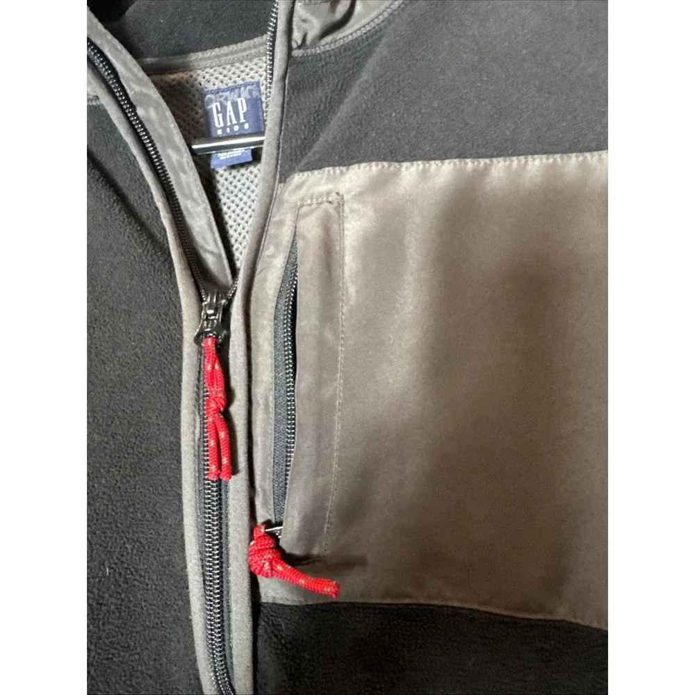 Gap Boys 8 Full Zip Up Jacket Black Polyester